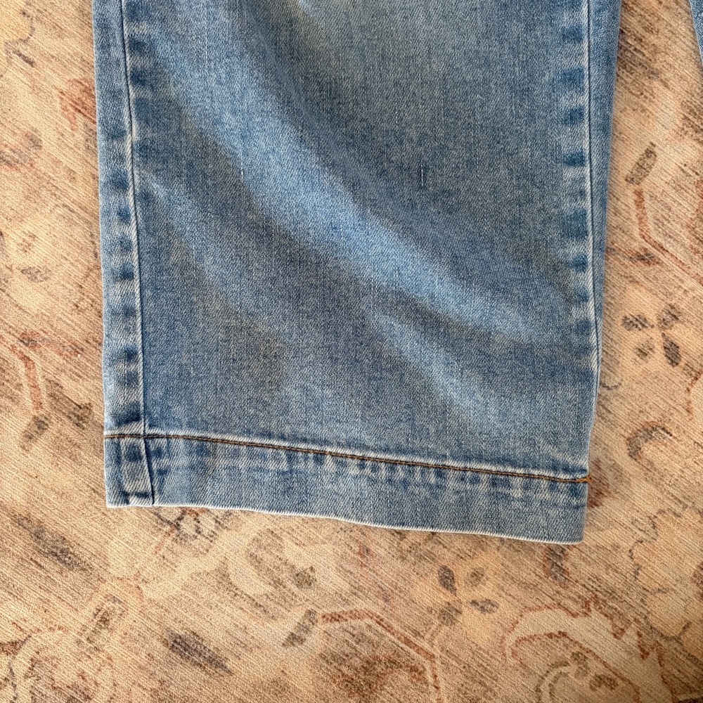 Oat Drawstring Wide Leg Denim Pants - Picture 4 of 7